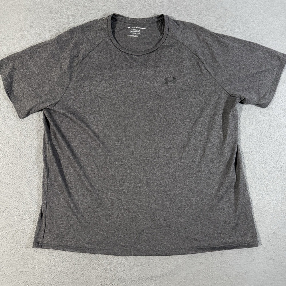 Under Armour Men's Short Sleeve Tech Tee Gray Size 2XL XXL Athletic